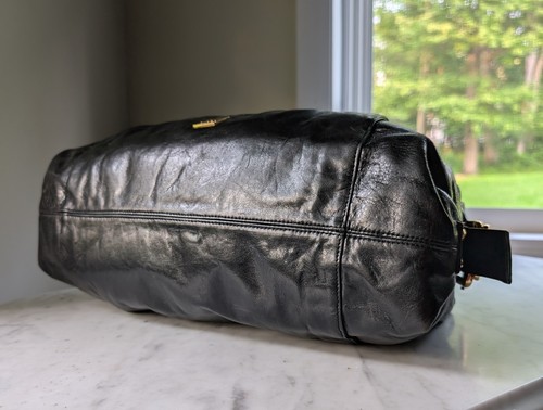 Kooba Black Leather Bag Multiple Zipper Pockets Slouchy Chic Boho Y2K Urban - Bild 5 von 17