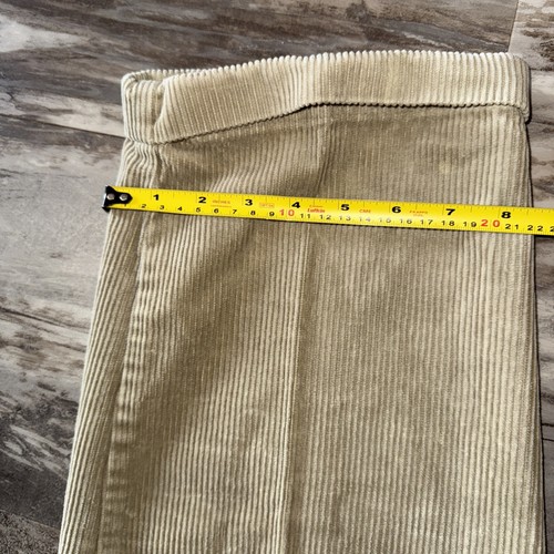 Vintage Gap Cordhose Herren 34 x 32 hellbraun Plissee vorne Bündchen hoher Bund Opa - Bild 10 von 10