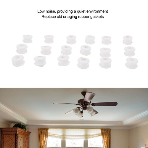 Ceiling Fan Replacement Rubber Gasket Ceiling Fan Parts White 18 PCs - Picture 19 of 22