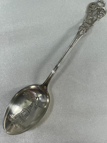 P & B Sterling Freiheitsstatue New York Souvenir Löffel, 6,3 g 4-1/8" J3,41 - Bild 1 von 8