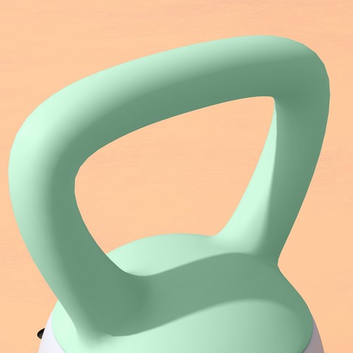 SPORTNOW Kettlebell Non-Slip Handle Grey, Refurbished - Picture 9 of 11