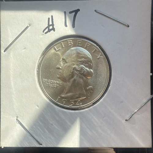 1954-P WASHINGTON SILVER QUARTER ~CH/BU+ ~BEAUTIFUL COIN~ #14