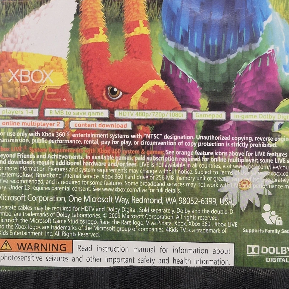 New Sealed Banjo Kazooie Nuts And Bolts & Viva Pinata Combo Xbox 360 Video Games - Image 3 of 4