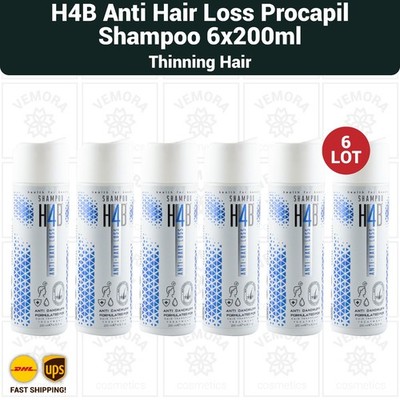 H4B Anti Hair Loss Procapil Shampoo 200ml, Thinning Hair - 6 LOT