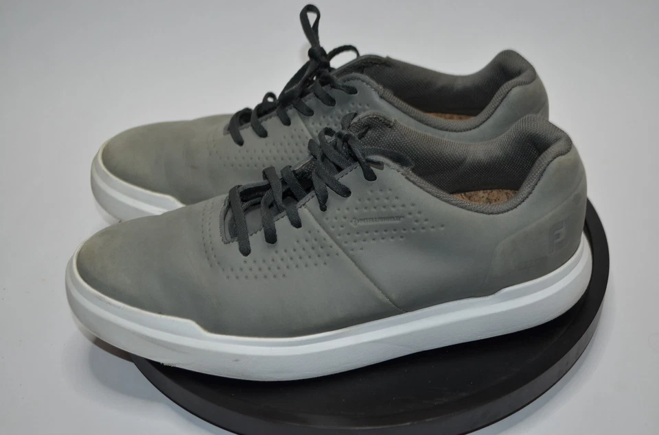FootJoy Men's Contour Casual Golf Shoes Grey/White Leather Size 11 M 54089 - Image 3 of 4