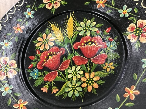 Plato de Pared Arte Popular DE COLECCIÓN - Estilo Chodovia - 21,5 cm - Imagen 3 de 6