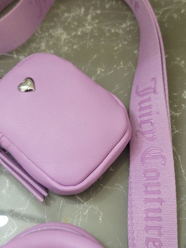 Juicy Couture All About That Bling Mini lila Beuteltasche Tasche mit Geldbörse & Portemonnaie - Bild 2 von 9