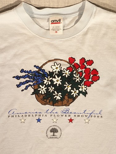 Vintage 2005 Philadelphia Flower Show Cotton T-shirt Adult Size S - Picture 3 of 8
