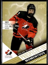 2021-22 UD Team Canada Juniors Prospectus momentous Nolan Allan #PM-21