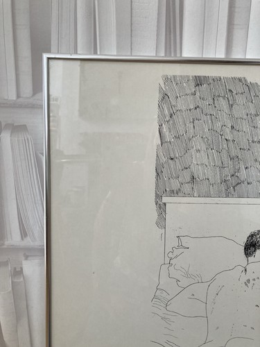 Vintage David Hockney Print “two Boys Aged 23 / 24“ Framed Large See Photos - Picture 3 of 23