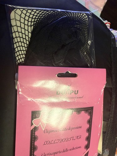 Neue Fashion Nova schwarze Netzstrumpfhose - Bild 3 von 4