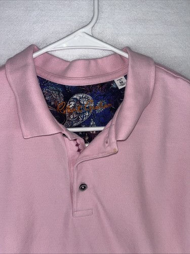 Camisa Polo Robert Graham Para Hombre Calce Medio Rosa Mangas Cortas Calce Clásico - Imagen 2 de 15