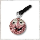 SilberDream Smiley Handy Anhänger rosa Zirkonia 925er Silber GST001A
