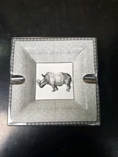 Glass Rhinoceros Ash Tray • Zara Home