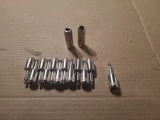 Lot of 12 1/4 Mono Audio Male Plug.  With 2  Female Plugs