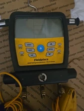 Fieldpiece SM380V 3-port SMAN Refrigerant Manifold With Micron Gauge. No Hoses.