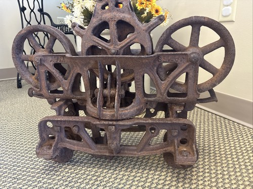 Antiker Gusseisen Jamesway Fort Atkinson WI Elmira NY Scheune Heuwagen Träger - Bild 2 von 24