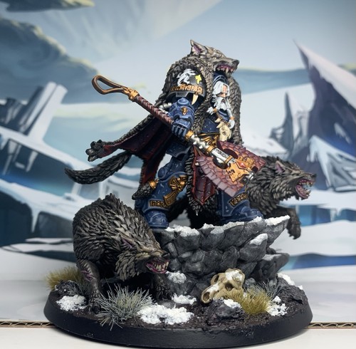 Warhammer 40k Space Wolves Logan Grimnar Made To Order - Picture 2 of 7