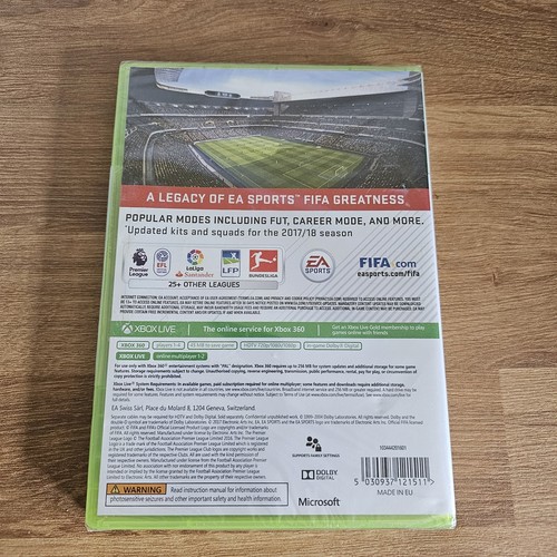 FIFA 18 Legacy Edition Xbox 360 Game - Brand New Sealed - Rare - Picture 2 of 6