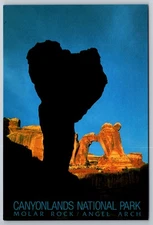 Canyonlands National Park, Utah – Molar Rock & Angel Arch, Allen Karsh Postcard