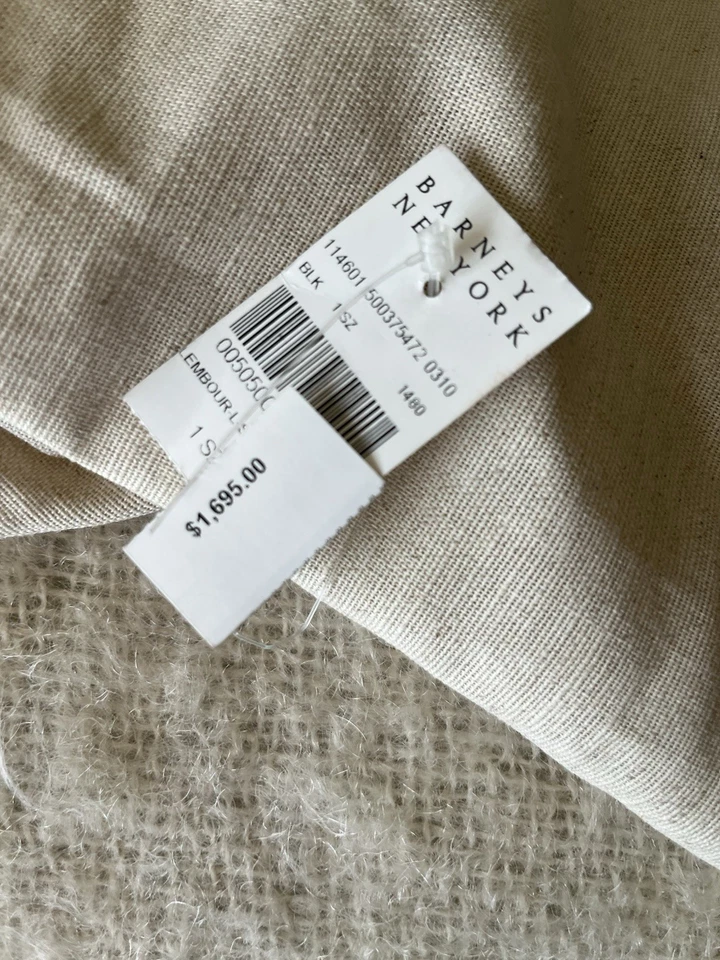 Bolso grande Henry Cuir x Barneys de cuero negro cosido a mano Italia Foto 3 de 4