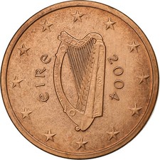 [#1221826] Ireland, 5 Euro Cent, 2004, Copper Plated Steel, MS(60-62)