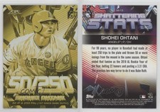 2020 Topps Fire Shattering Stats Gold Minted Shohei Ohtani #SS-13