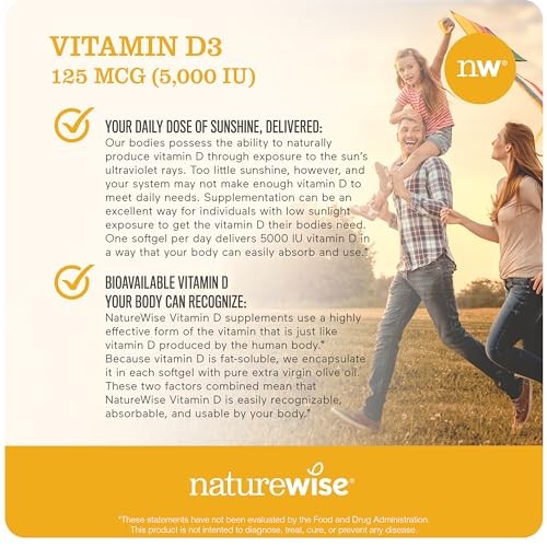 D3 5000iu (125 mcg) 1 Year Supply for Immune Support, Healthy Muscle Function... - Picture 4 of 8