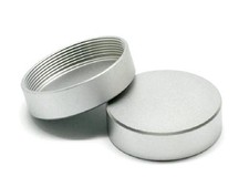 One Metal M39 Silver Rear Lens Cap for Leica Screwmount Screw Mount Lenses NEW