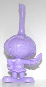 Purple-Daphne-with-Mirror-One-Color-Figurine-Vintage-Figure-Snorks-Cartoon