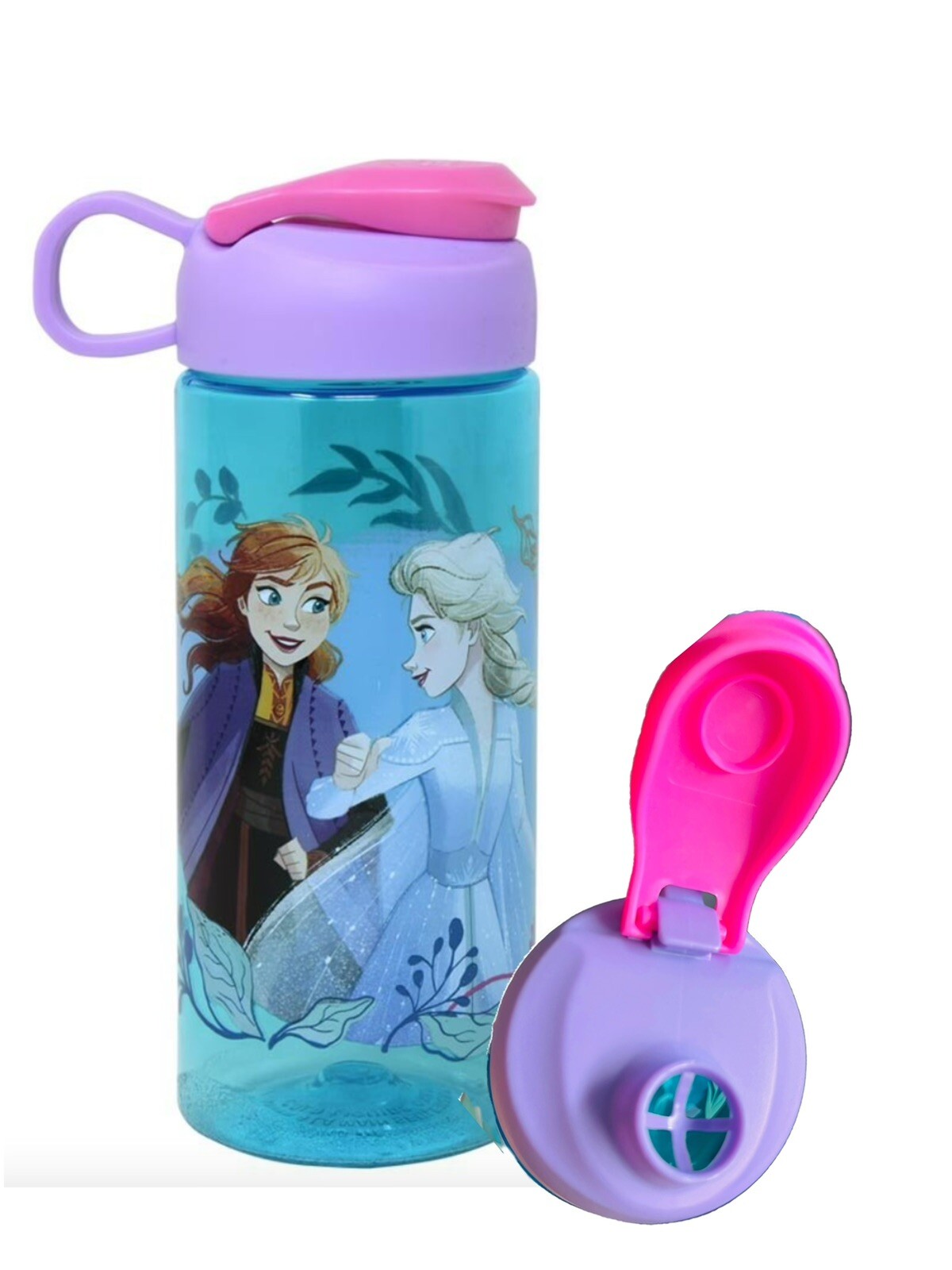Disney Frozen 2 Sullivan Water Bottle With 500pcs Stickers, Elsa Anna, Kids Gift