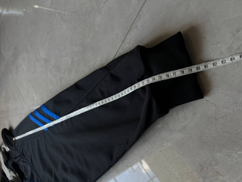 ADIDAS EQUIPMENT 90s BLACK BLUE TRACK SUIT JACKET FULL ZIP PANTS VINTAGE MENS M - Picture 17 of 18