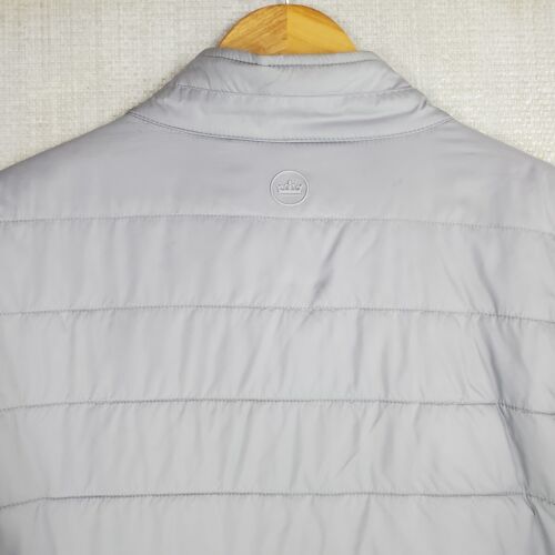 PETER MILLAR Size XL Mens insulated Full Zip Jacket Camouflage Lined Gray Golf - Picture 6 of 22