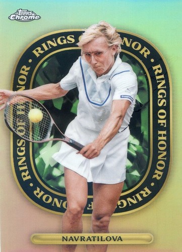 Martina Navratilova #ROH-20 2021 Topps Chrome Rings of Honor card