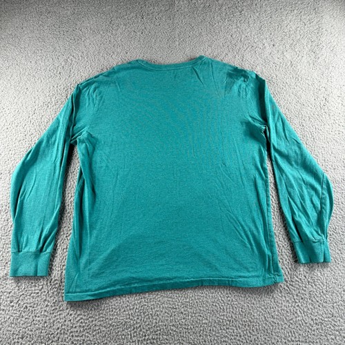 Polo Ralph Lauren T-Shirt Herren Large Blau Tee Langarm Freizeit Preppy Teal - Bild 3 von 8