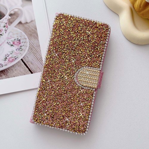 Bling Glitter Flip Wallet Phone Case For iPhone 15 14 13 12 11 Pro Max XR XS 7 8 - 第 7/19 張圖片