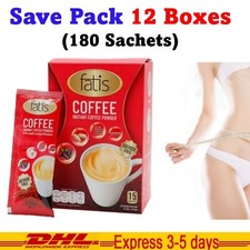 12x Fatis Coffee Weight Control Slimming Premium Instant Coffee Sugar Free Halal