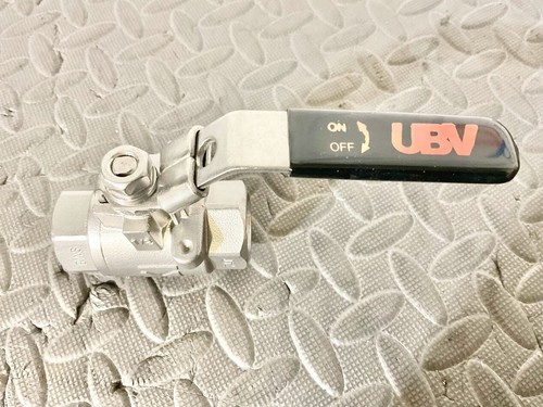 UBV 1/2" Lockable Stainless Steel Ball Valve CF8M 2000WOG - Picture 4 of 5