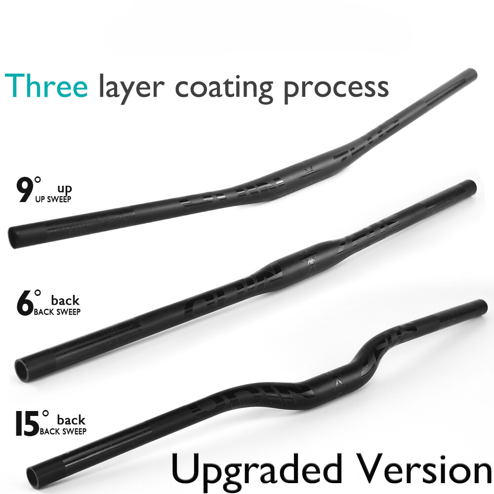 700/720/740mm Mountain Bike Full Carbon Fiber Handlebar Flat