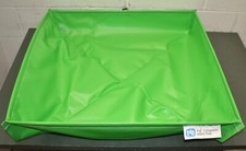 New Pig Utility Tray PAK1291, 30" x 30" x 4.075", Green Vinyl, 18.5 Gallon Spill