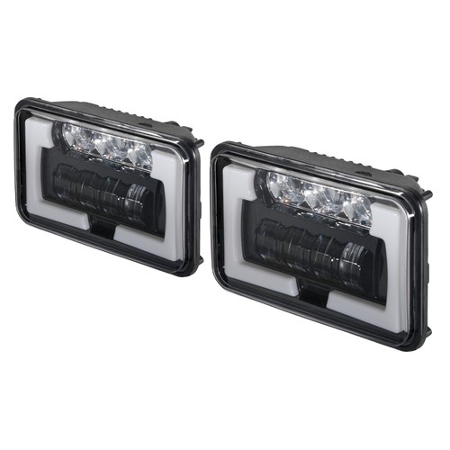 For Chevrolet Monte Carlo SS 1980-1988 DOT 4PCS 4x6" LED Headlights Hi/Lo DRL H4 - Picture 11 of 12