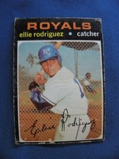 1971 Topps Baseball Cards Ellie Rodriguez Kansas City Royals #344