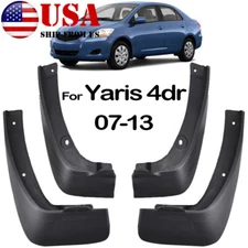 Set 4x Mud Flaps For Toyota Yaris 4dr Sedan 2007-2013 Splash Guards Front Rear