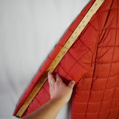 St. John's Bay Damen Gr. XL Knopfleiste Stepp Übergangsjacke rot rost gefüttert - Bild 13 von 14