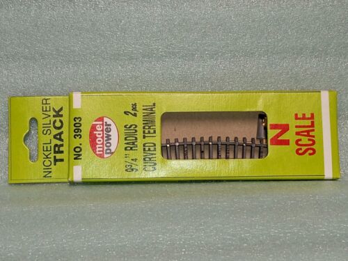 9 AND 3/4" RADIUS CURVED TERMINAL TRACK N SCALE NEW 2 IN BOX #3903 MODEL POWER - Picture 8 of 12