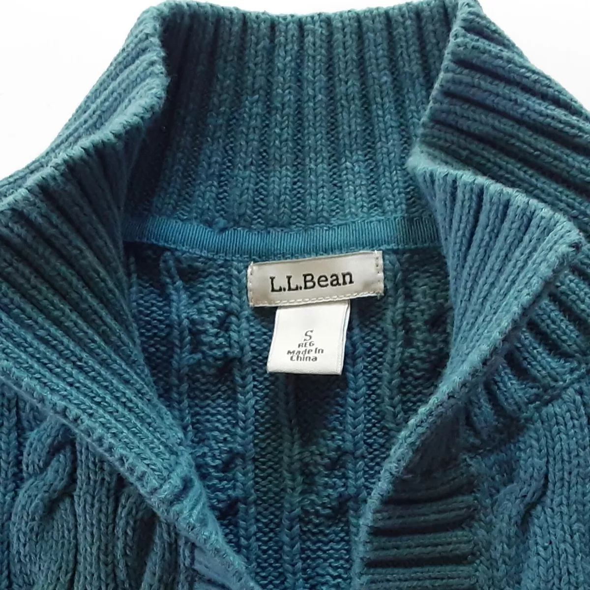 Ll bean top shawl collar sweater