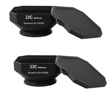 (2 Pcs) JJC 30mm Lens Hood Cap Strap for Sony Canon Digital Video DV Camcorder 