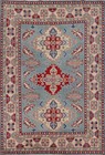 Vibrant Kazak Pakistani Rug Handmade Tradition Geometric Patterns Wool 6x8 ft