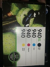 HP OfficeJet 940XL Combo Pack Black/Cyan/Magenta/Yellow NEW Sealed Exp 10/2015