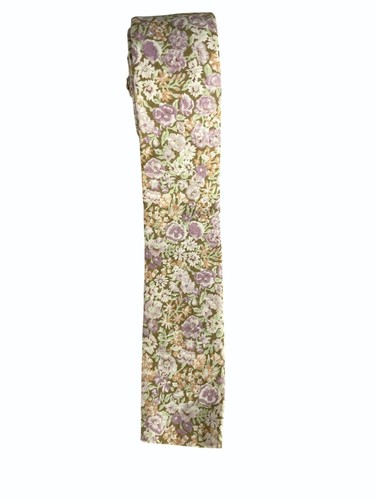 Vintage Liberty of London schmale Baumwollkrawatte mit eckigem Ende Pastell Blumendruck Academia - Bild 2 von 5